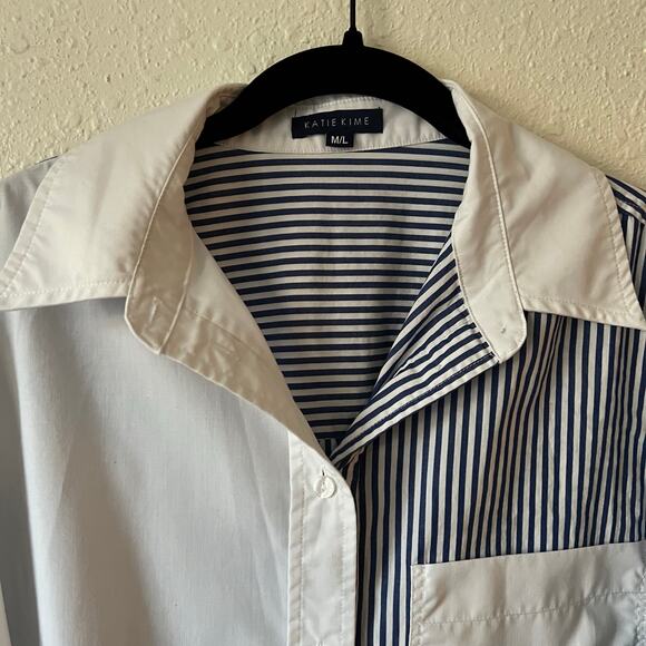 Katie Kime Brooklyn M/L Striped Button Down Shirt - Picture 2 of 6
